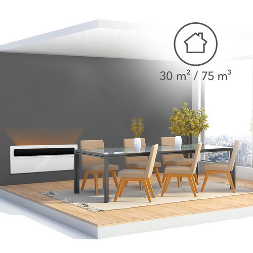 Trotec Επιτοίχιος & Επιδαπέδιος Θερμοπομπός 2500W με LCD Οθόνη, Ρυθμιζόμενο Θερμοστάτη & Χρονοδιακόπτη